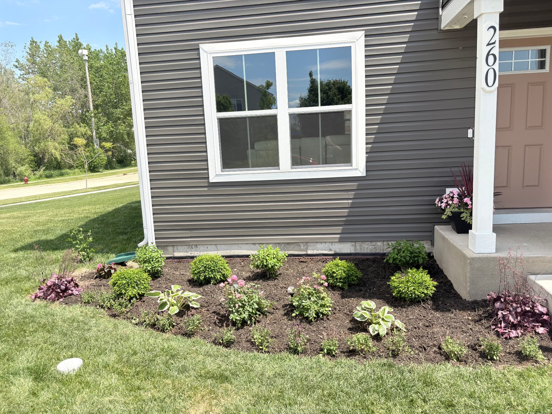 Flower bed transformation — after